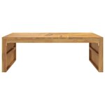 vidaXL Table basse 110x60x38 cm bois de teck solide