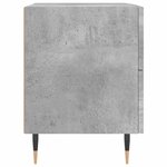 vidaXL Table de chevet gris béton 40x35x47 5 cm bois d’ingénierie