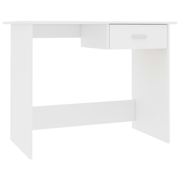 vidaXL Bureau Blanc 100 x 50 x 76 cm Bois d'ingénierie