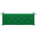 vidaXL Banc de jardin 3 places avec coussin 150 cm Bois d'eucalyptus