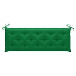 vidaXL Banc de jardin 3 places avec coussin 150 cm Bois d'eucalyptus