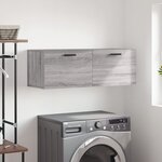 vidaXL Armoire murale sonoma gris 100x36 5x35 cm bois d'ingénierie