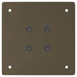 vidaXL Pieds de table basse 4 pièces Acier naturel 42 cm Acier