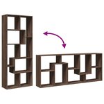 vidaXL Étagère séparatrice de pièce chêne marron 67x25x161 5 cm