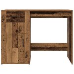 vidaXL Bureau vieux bois 100x49x75 cm bois d'ingénierie
