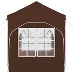 vidaXL Tente de fête pop-up 192 x 192 x 245 cm Marron