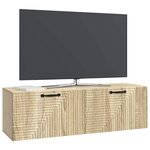 vidaXL Meuble TV mural Chêne Sonoma 98 x 31 x 30 cm Bois d'ingénierie