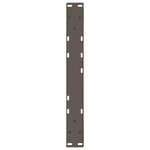vidaXL Pieds de table basse 2 pièces Acier naturel 60 x (42-43 3) cm Acier