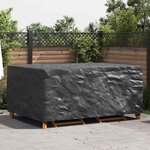 vidaXL Housse pour mobilier d'extérieur Noir 240 x 180 x 100 cm 600D
