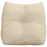 vidaXL Coussin de Dos Crème 45 x 24 x 50 cm tissu