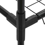 vidaXL Support de plantes à 3 niveaux Noir 100 x 32 x 102 cm Acier