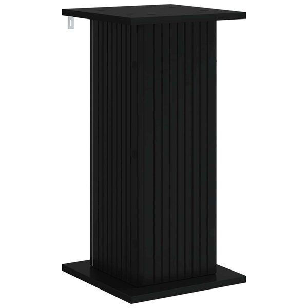 vidaXL Support de Plante Noir 30 5 x 30 x 60 5 cm Bois d'ingénierie