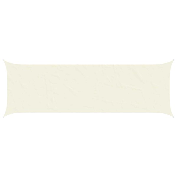 vidaXL Voile d'ombre Crème 6 x 2 m 100   polyester Oxford