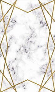 Tapis de salon croisé 80 x 150 cm - Doré