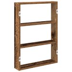 vidaXL Étagère murale vieux bois 43x9x60 cm bois d'ingénierie