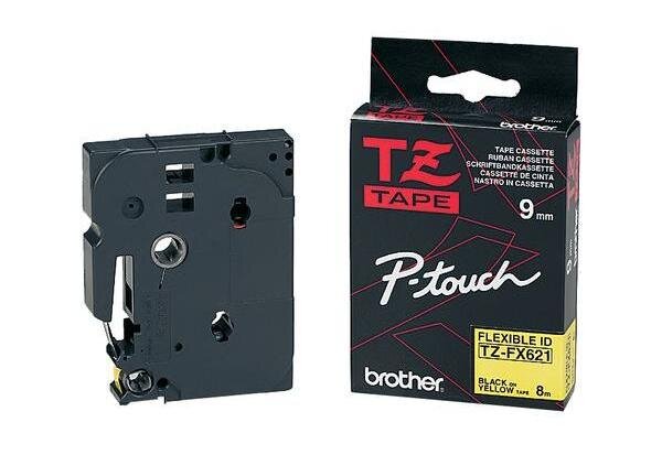 Tze-tape tze-s221 ruban extra solide  noir/blanc brother