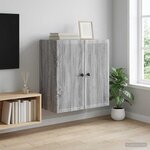 vidaXL Armoire Murale Sonoma gris 59 x 31 x 60 cm Bois d'ingénierie