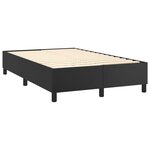 vidaXL Sommier à lattes de lit avec matelas et LED Noir 120x200 cm