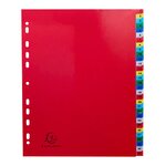Intercalaires Imprimés Numériques Pp Couleurs 12/100e - 31 Positions - A4+ - Assorties Vives - X 20 - Exacompta