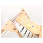 Ensemble triangle Pikler avec planche - pastel
