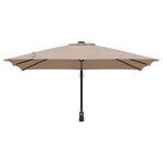 vidaXL Parasol de Jardin Mural Taupe 247 cm