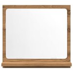 VidaXL Armoire à miroir de salle de bain chêne artisanal 40x11x37 cm