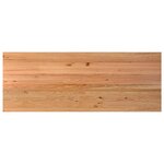 vidaXL Dessus de bureau marron clair bois chêne massif rectangulaire