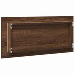 vidaXL Miroir de salle de bain Chêne marron 80 x 8 5 x 37 cm