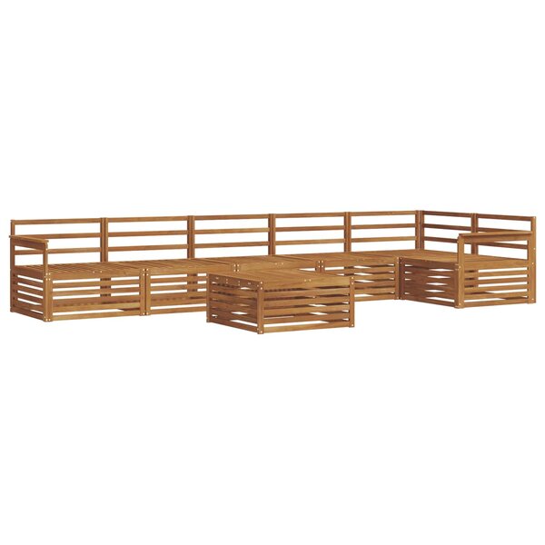 vidaXL Ensemble de canapés d'extérieur 7 pc Naturel