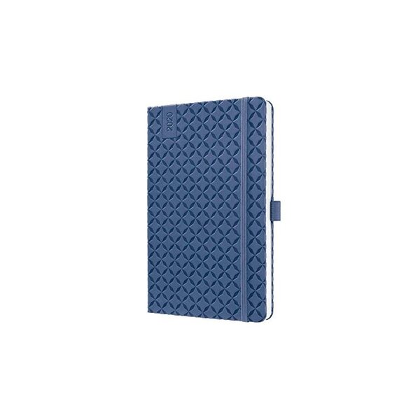 SIGEL J0101 Agenda semainier Jolie 2020, couverture rigide, 13, 5 x 20, 3 cm, bleu foncé