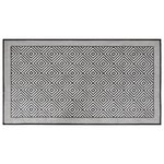 vidaXL Tapis d'extérieur gris et blanc 80x150 cm design réversible