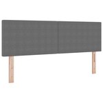 vidaXL Lit à ressorts avec matelas gris 160x200 cm Tissu corduroy