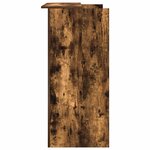 vidaXL Bureau de réception chêne fumé 100x50x103 5cm bois d'ingénierie