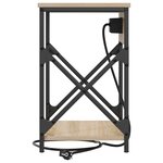 vidaXL Cabinet de chevet avec tiroir Chêne sonoma 41 x 31 x 51 cm