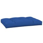 vidaXL Coussin de palette bleu royal 120x80x12 cm tissu