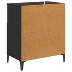 vidaXL Buffet Chêne noir 60 x 35 x 70 cm Bois d'ingénierie