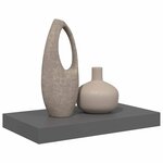 vidaXL Étagère murale flottante Gris brillant 40x23x3 8 cm MDF