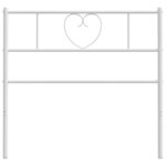 vidaXL Tête de lit métal blanc 100 cm