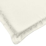 vidaXL Coussin de chaise longue crème mélangé 186x58x4 cm tissu