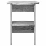 vidaXL Meuble d'appoint Gris Sonoma Ø40 x 50 cm Bois d’ingénierie