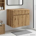 vidaXL Cabinet de Salle de Bain Mural Chêne artisanal