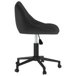 vidaXL Chaises pivotantes à manger lot de 4 noir velours