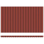 vidaXL Auvent Rétractable orange et marron 500 ×350 cm tissu