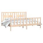 vidaXL Cadre de lit sans matelas bois massif de pin 200x200 cm