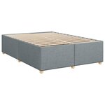 vidaXL Sommier à lattes de lit avec matelas Gris clair 140x190cm Tissu