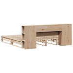 vidaXL Lit bibliothèque sans matelas 180x200 cm bois massif