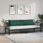 vidaXL Coussin de Dos Vert foncé 200 x 50 cm Tissu en velours côtelé