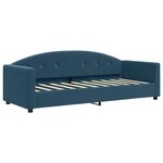 vidaXL Lit de repos sans matelas bleu 80x200 cm velours