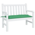 vidaXL Coussin de banc de jardin vert 100x50x7 cm tissu oxford