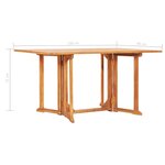 vidaXL Table pliable de jardin papillon 150x90x75 cm Bois teck solide